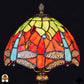Lampe Tiffany | Lampe de table Tiffany Libellula Azul ⌀20 cm