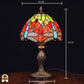 Lampe Tiffany | Lampe de table Tiffany Libellula Azul ⌀20 cm