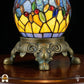 Lampe Tiffany | Lampe de table Tiffany Libellula Azurea ⌀30 cm