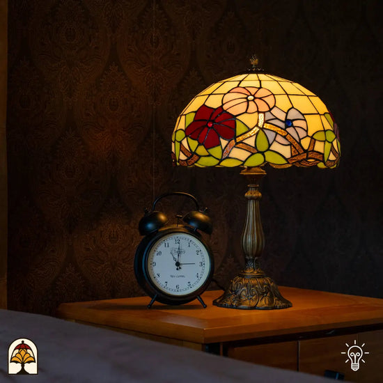 Lampe Tiffany - Lampe de table Aurora Bloom - ⌀30 cm