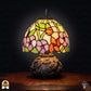 Lampe Tiffany | Lampe de table Amber Flora Classic ⌀20 cm