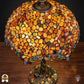 Tiffany lamp - tafellamp - Mosaic Garden Amber De Sierkamer