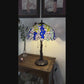 Lampe Tiffany | Lampe de table Tiffany Wisteria Celeste ⌀40 cm