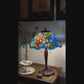 Lampe de table Tiffany Florentia Blu – ⌀41 cm