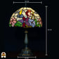 Tiffany lamp - Tafellamp Colibrì - ⌀30 cm