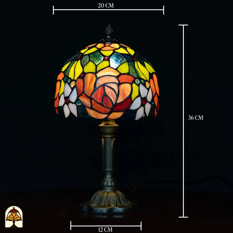 Tiffany lamp - Tafellamp Fiore - ⌀20 cm