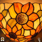 Tiffany wandlamp Solea Girasole in interieur – zonnig warm lichtspel op muur