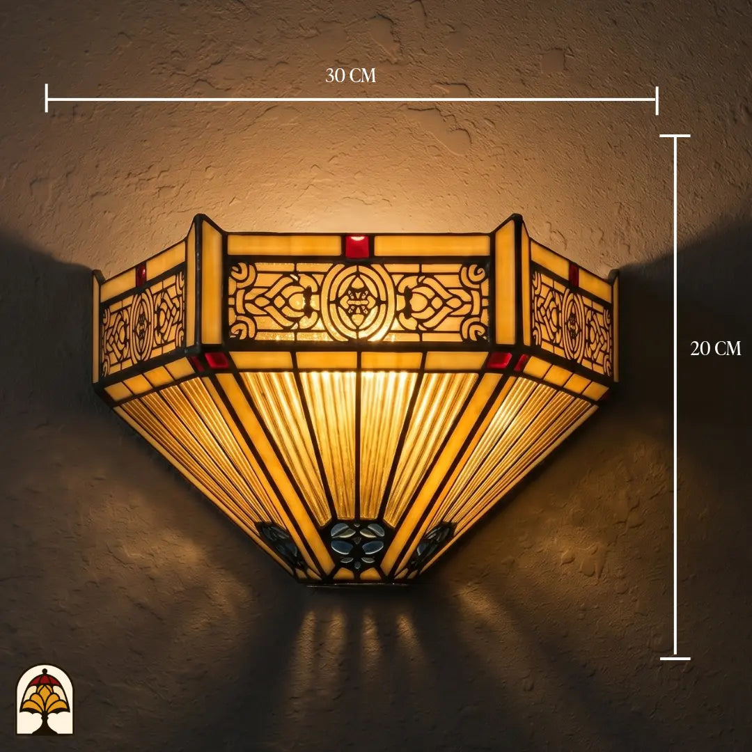 Applique murale Tiffany Lumina Geometrica avec fixation murale – vue d'ensemble