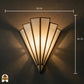 Tiffany wandlamp Ventaglio Avorio met muurbevestiging – detailfoto montage